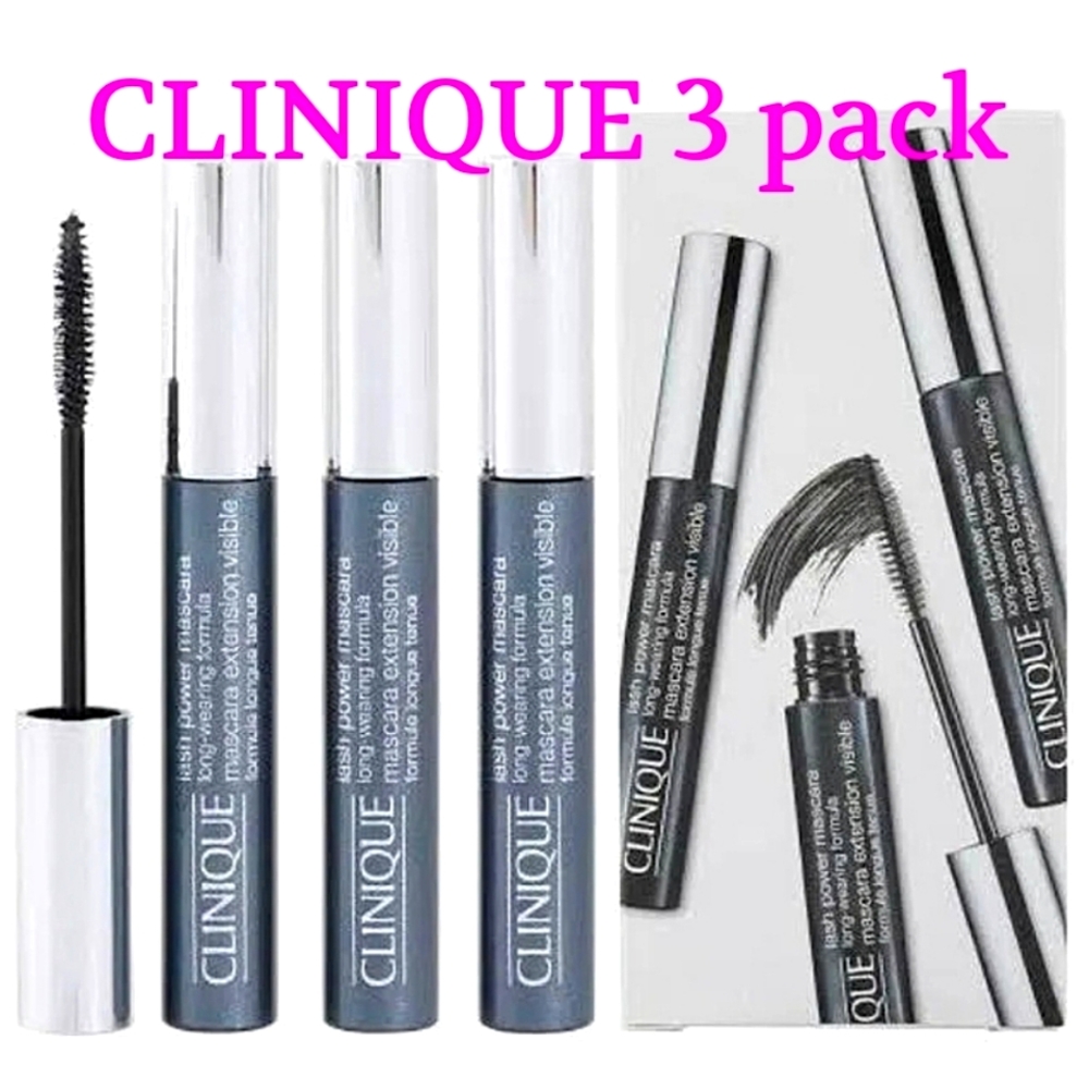 Clinique lash power mascara Onyx 3 pack NIB sealed. Full Sized.